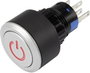 Nyomógomb 250 V/AC 3 A 1 x KI/(BE) TRU COmPONENTS LAS1-AWY-11T/R/12V/P IP65 bélyegkép