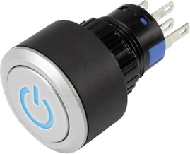 Nyomógomb 250V/AC Tru Components LAS1-AWY-11T/B/12V/P