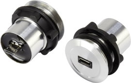 Beépíthető micro USB csatlakozó Tru Components 1365796