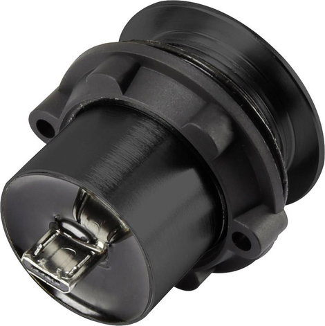 Beépíthető micro USB csatlakozó, fekete Tru Components 1365797 2. kép