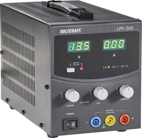 Szabályozható lineáris labortápegység 0 - 30 V/DC 0 - 5 A 150W VOLTCRAFT LPS1305 3. kép