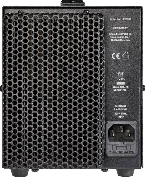 Szabályozható lineáris labortápegység 0 - 30 V/DC 0 - 5 A 150W VOLTCRAFT LPS1305 5. kép