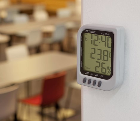 Levegő hőmérséklet és páratartalommérő műszer, Voltcraft HM-100 2. kép