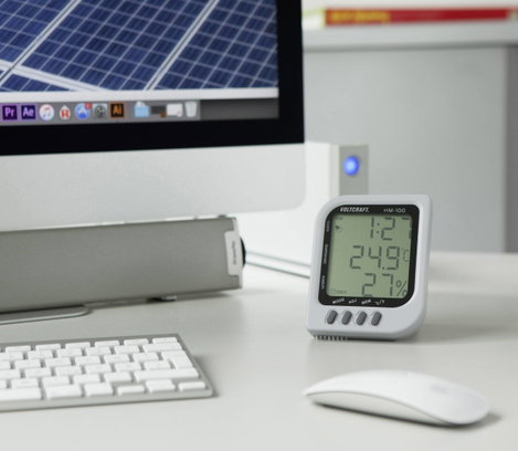 Levegő hőmérséklet és páratartalommérő műszer, Voltcraft HM-100 3. kép