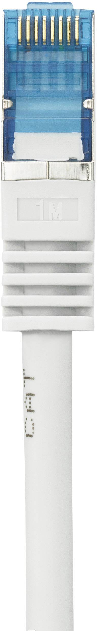 RJ45-ös patch kábel, hálózati LAN kábel, tűzálló, CAT 6A S/FTP [1x RJ45 dugó - 1x RJ45 dugó] 1 m szü 3. kép