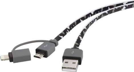 Apple Lightning - Micro USB, USB átalakító töltőkábel, adatkábel iPhone iPad iPod 0.2m Renkforce 138