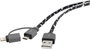 Apple Lightning - Micro USB, USB átalakító töltőkábel, adatkábel iPhone iPad iPod 0.2m Renkforce 138 bélyegkép