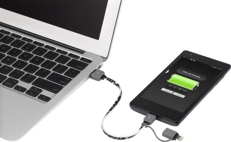 Apple Lightning - Micro USB, USB átalakító töltőkábel, adatkábel iPhone iPad iPod 0.2m Renkforce 138 3. kép