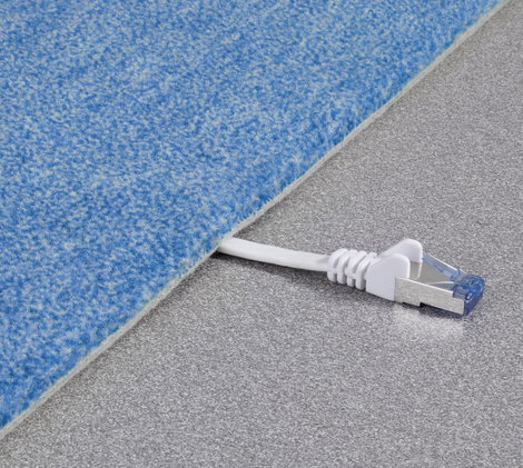 RJ45 Patch kábel, hálózati LAN kábel, hajlékony, tűzálló CAT 6A S/FTP 5 m szürke, Renkforce 5. kép