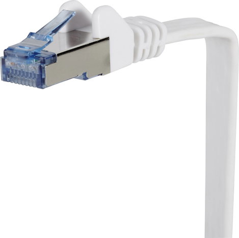 RJ45 Patch kábel, hálózati LAN kábel, hajlékony, tűzálló CAT 6A S/FTP 5 m szürke, Renkforce 7. kép