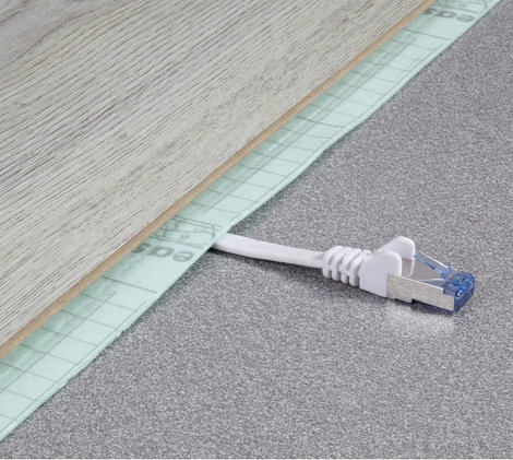 RJ45 Patch kábel, hálózati LAN kábel, hajlékony, tűzálló CAT 6A S/FTP 10 m szürke, Renkforce 4. kép