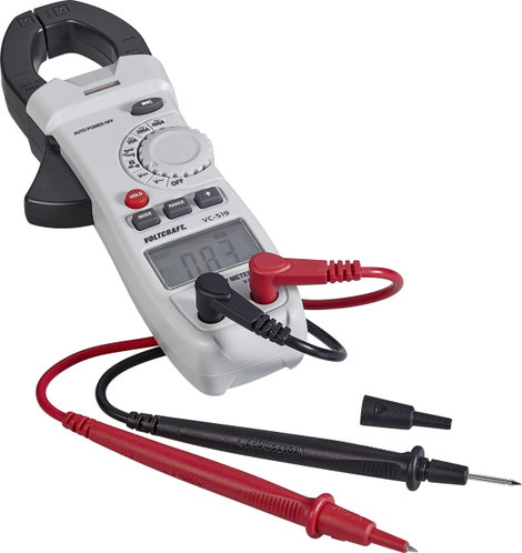 AC váltóáramú lakatfogó műszer, multiméter CAT III 600 V, 400 A/AC Voltcraft VC-519 4. kép