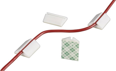 Kábelrögzítő készlet, öntapadó, átlátszó, Tru Components 93013c919b 2. kép