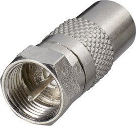 SAT/Antenna adapter, F dugó – koax dugó, renkforce 403368
