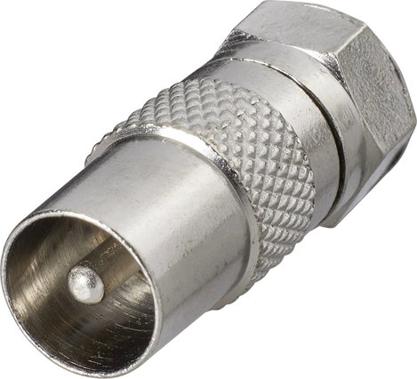 SAT/Antenna adapter, F dugó – koax dugó, renkforce 403368 2. kép