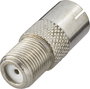 SAT/Antenna adapter, F alj – koax alj, renkforce 403388 bélyegkép