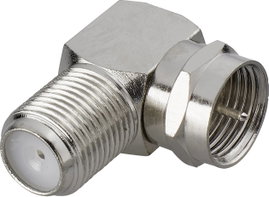 SAT könyök adapter, F dugó – F alj, renkforce 403395