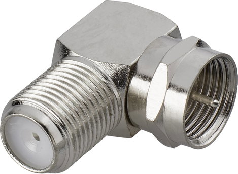 SAT könyök adapter, F dugó – F alj, renkforce 403395