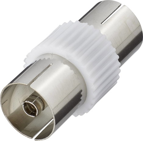 Antenna adapter, fém, koax alj – koax alj, renkforce 410313 2. kép
