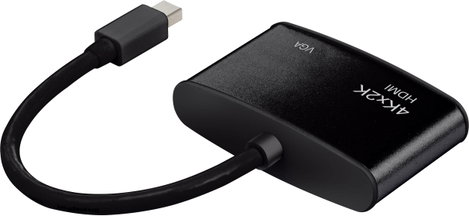 DisplayPort - VGA, HDMI átalakító adapter, 1x mini DisplayPort dugó - 1x VGA aljzat, 1x HDMI aljzat, 5. kép