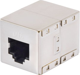 Hálózati kábel toldó adapter CAT 6 [1x RJ45 alj - 1x RJ45 alj] fémes renkforce