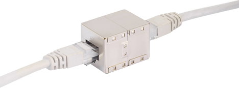 Hálózati kábel toldó adapter CAT 6 [1x RJ45 alj - 1x RJ45 alj] fémes renkforce 2. kép