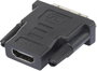 DVI - HDMI átalakító adapter, 1x DVI dugó 24+1 pól. - 1x HDMI aljzat, fekete, Renkforce 2. bélyegkép