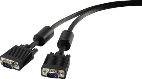 SVGA monitor kábel ferrit maggal, 10 m, renkforce