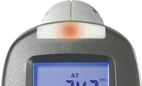 Infra hőmérő, harmatpont mérő műszer, penészesedés jelzéssel Voltcraft IR-SCAN-350RH/2 10. kép