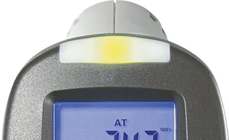 Infra hőmérő, harmatpont mérő műszer, penészesedés jelzéssel Voltcraft IR-SCAN-350RH/2 12. kép