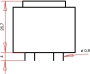 EI 30/15,5 Nyák transzformátor, 230 V / 2 x 3 V 300 mA 1,8 VA Gerth 2. bélyegkép