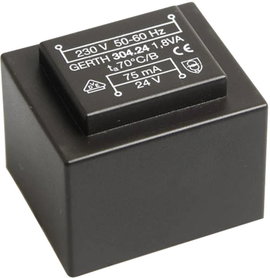 EI 30/15,5 Nyák transzformátor, 230 V / 2 x 18 V 50 mA 1,8 VA Gerth