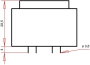 EI 38/13,6 Nyák transzformátor, 230 V / 2 x 12 V 150 mA 3,6 VA Gerth 2. bélyegkép