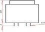 EI 38/13,6 Nyák transzformátor, 230 V / 2 x 18 V 100 mA 3,6 VA Gerth 2. bélyegkép