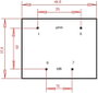 EI 42/20 Nyák transzformátor, 230 V / 6 V 1333 mA 8 VA Gerth 3. bélyegkép