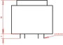 EI 42/20 Nyák transzformátor, 230 V / 2 x 9 V 444 mA 8 VA Gerth 2. bélyegkép