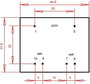 EI 42/20 Nyák transzformátor, 230 V / 2 x 9 V 444 mA 8 VA Gerth 3. bélyegkép