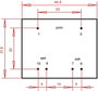 EI 42/20 Nyák transzformátor, 230 V / 2 x 18 V 222 mA 8 VA Gerth 3. bélyegkép