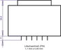 EI 48/16,8 Nyák transzformátor, 230 V / 2 x 15 V 333 mA 10 VA Gerth 2. bélyegkép