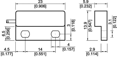 Reed kontaktus 1 záró 200 V/DC/AC 0,5 A 10 W StandexMeder Electronics MK04-1A66B-500W 2. kép