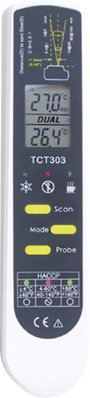 HACCP Infra hőmérő, távhőmérő és ételhőmérő beszúró érzékelővel 2:1 optikával -55-től +250 °C-ig TFA bélyegkép