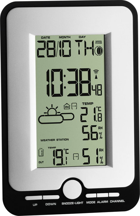 Vezeték nélküli digitális időjárásjelző állomás, TFA Multy 35.1134.10 2. kép