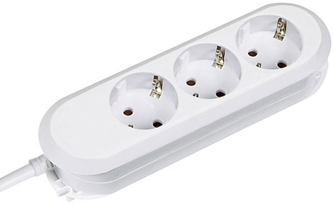 Hálózati elosztó 3 részes, fehér, Bachmann Electric 388.271