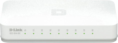 8 portos RJ45 ethernet switch 100 MBit/s D-Link GO-SW-8E