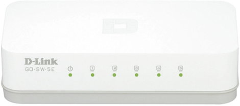 5 portos RJ45 ethernet switch 100 MBit/s D-Link GO-SW-5E