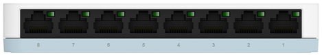 8 portos Gigabites RJ45 ethernet switch 1000 MBit/s D-Link DGS-1008D 2. kép