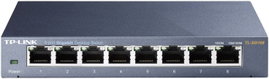 8 portos Gigabites RJ45 Ethernet switch 1000 MBit/s, TP-LINK TL-SG108