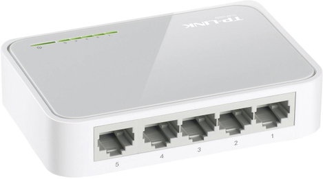 5 portos RJ45 switch 100 MBit/s TP-LINK TL-SF1005D 7. kép
