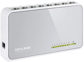 8 portos RJ45 ethernet switch 100 MBit/s TP-LINK TL-SF1008D