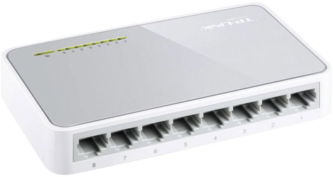 8 portos RJ45 ethernet switch 100 MBit/s TP-LINK TL-SF1008D 2. kép
